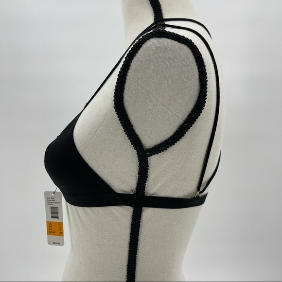 Sam Edelman Black Triangle Bralette With Cutouts - Picture 3 of 5